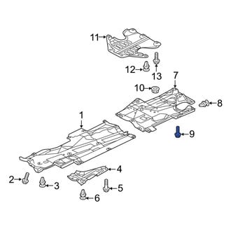 Mazda OE - Radiator Support Splash Shield Screw