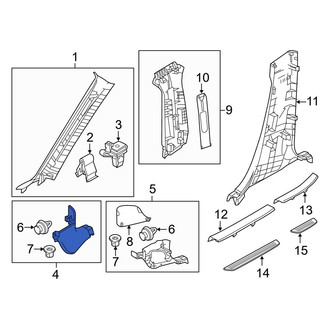 Mazda OE - Front Right Kick Panel Trim