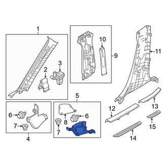 Mazda OE - Left Kick Panel Trim