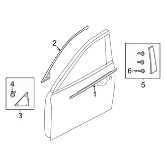 Mazda OE - Front Door - Exterior Trim