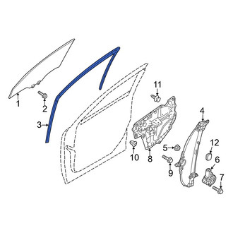 Mazda OE - Front Left Window Channel