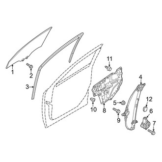 Mazda OE - Front Door - Glass & Hardware