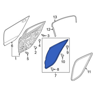 Mazda OE - Rear Left Outer Door Seal