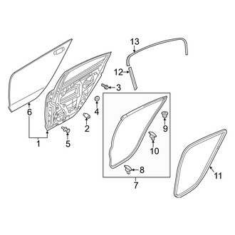 Mazda OE - Rear Door - Door & Components