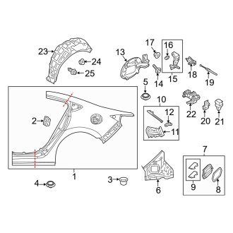 2020 Mazda 6 OEM Quarter Panels & Parts — CARiD.com