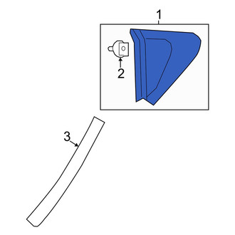 Mazda OE - Rear Right Body C-Pillar Molding