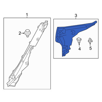 Mazda OE - Rear Right Lower Interior Quarter Panel Trim Panel