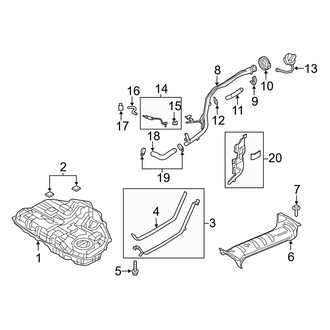 Mazda OE - Fuel System - Fuel Tank