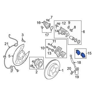 Mazda OE - Rear Disc Brake Pad Set