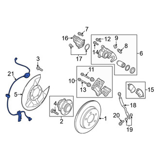 Mazda OE - Rear Left ABS Wheel Speed Sensor