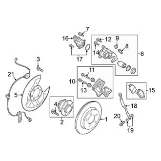 Mazda OE - Rear Suspension - Brake Components