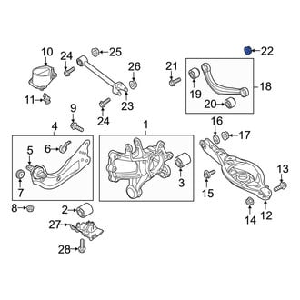 Mazda OE - Differential Mount Nut