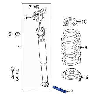 Mazda OE - Suspension Shock Absorber Stud
