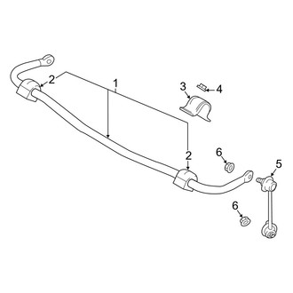 Mazda OE - Rear Suspension - Stabilizer Bar & Components