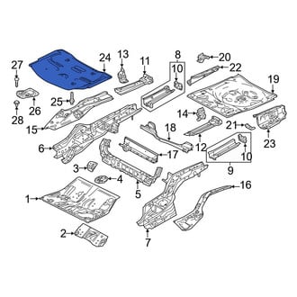 Mazda OE - Rear Floor Pan Heat Shield
