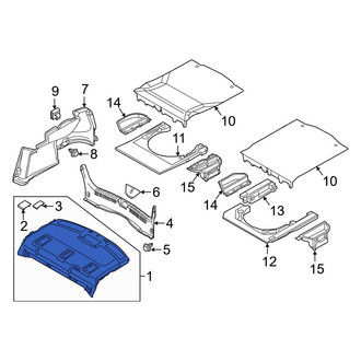Mazda OE - Rear Package Tray Trim