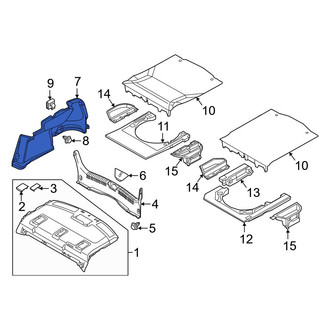 Mazda OE - Rear Left Trunk Trim Panel