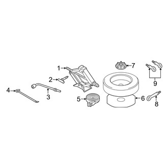 Mazda OE - Rear Body & Floor - Jack & Components