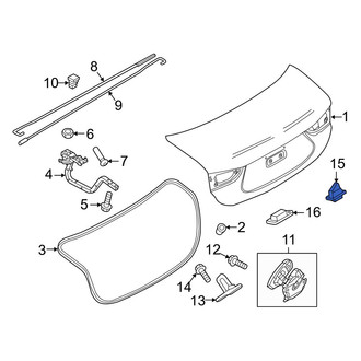 Mazda OE - Rear Trunk Lid Release Switch