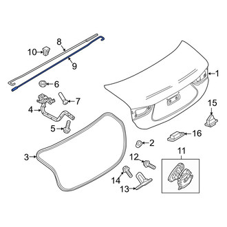 Mazda OE - Rear Left Trunk Torque Rod