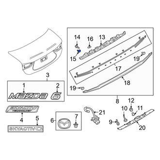 Mazda OE - Spoiler Clip