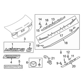 Mazda OE - Rear Deck Lid Finish Panel