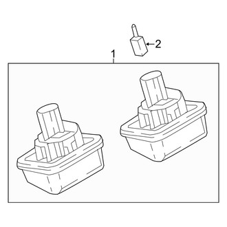 Mazda OE - Rear Lamps - License Lamps