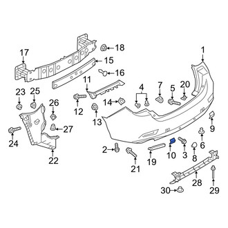 Mazda OE - Rear Left Tow Eye Cap