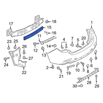 Mazda OE - Rear Bumper Cover Spacer Panel