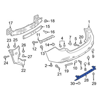 Mazda OE - Rear Lower Bumper Cover Reinforcement