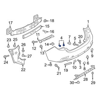 Mazda OE - Bumper Cover Grommet