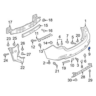 Mazda OE - Rear Right Tow Eye Cap