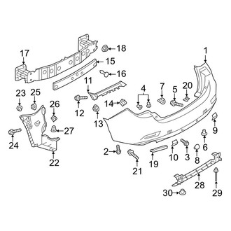 Mazda OE - Rear Bumper - Bumper & Components