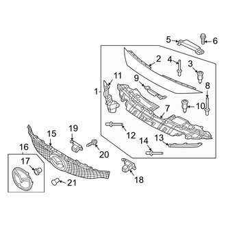 Mazda OE - Front Grille Molding