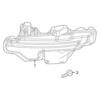 Mazda OE - Front Lamps - Daytime Running Lamp Components