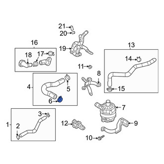 Mazda OE - Engine Coolant Reservoir Overflow Hose Clamp