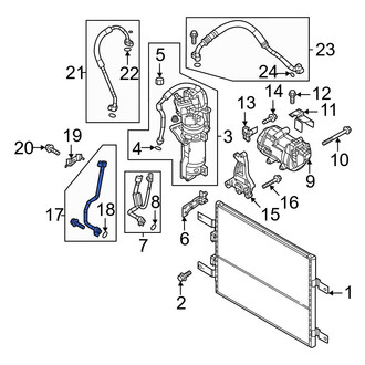 Mazda OE - Lower A/C Refrigerant Discharge Hose