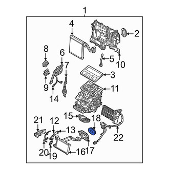 Mazda OE - HVAC Heater Core Seal