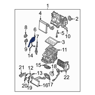 Mazda OE - HVAC Mode Door Lever Link