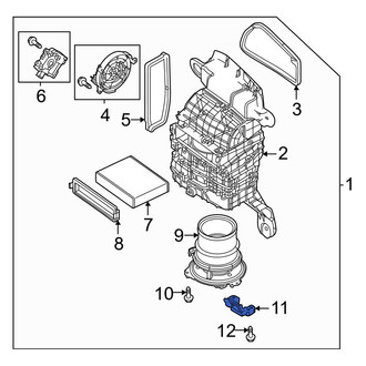 Mazda OE - HVAC Blower Motor Bracket