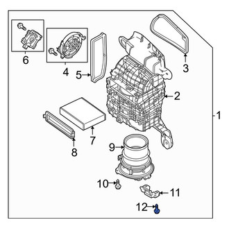 Mazda OE - HVAC Blower Motor Screw