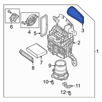 Mazda OE - HVAC Blower Case Seal