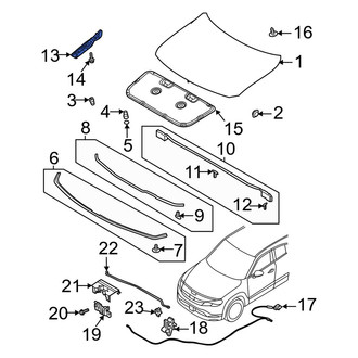 Mazda OE - Front Left Hood Hinge