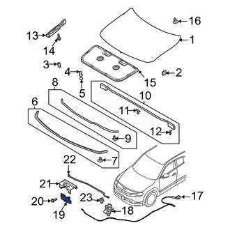 Mazda OE - Front Hood Latch