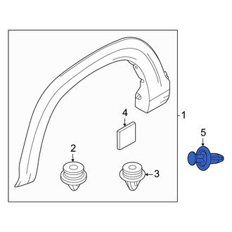 Mazda OE - Hatch Emblem Clip