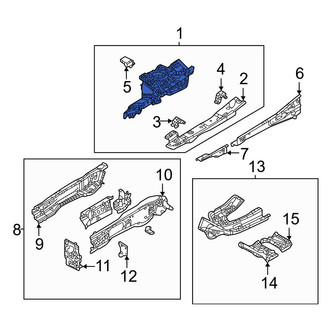 Mazda OE - Front Left Fender Apron Assembly