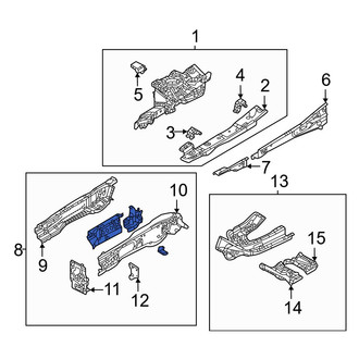Mazda OE - Front Left Frame Side Member Assembly