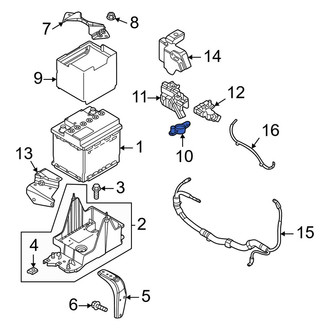 Mazda OE - Battery Cable Terminal End