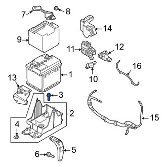 Mazda OE - Radiator Mount Bolt