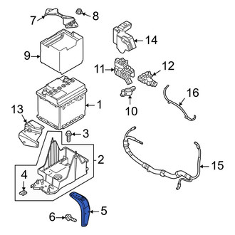 Mazda OE - Battery Tray Bracket